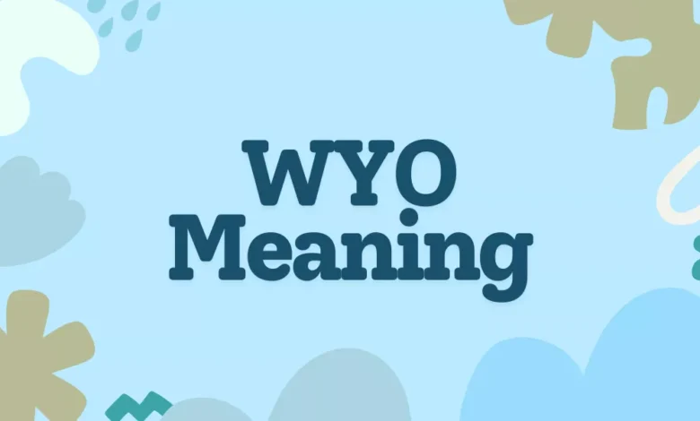 WYO Meaning Slang