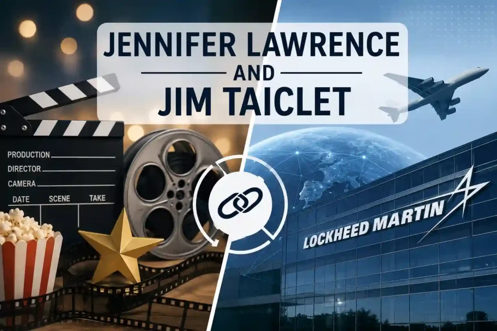 Jennifer Lawrence and Jim Taiclet