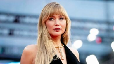 Jennifer Lawrence and Jim Taiclet