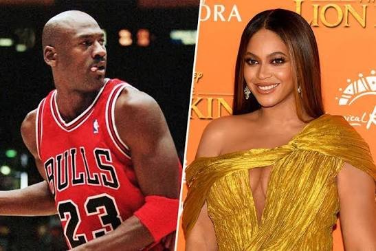 Michael Jordan and Beyoncé